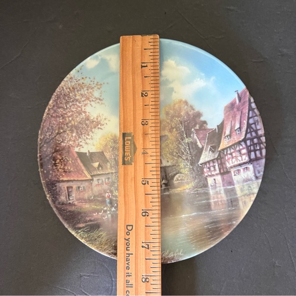 Romantische Dorfansichten Collectables Plates Set of 3 Germany - Picture 11 of 13